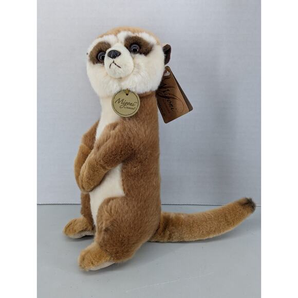 Miyoni Meerkat 10" Plush by Aurora World Stuffed Animal Leather Tag NEW - Picture 1 of 4